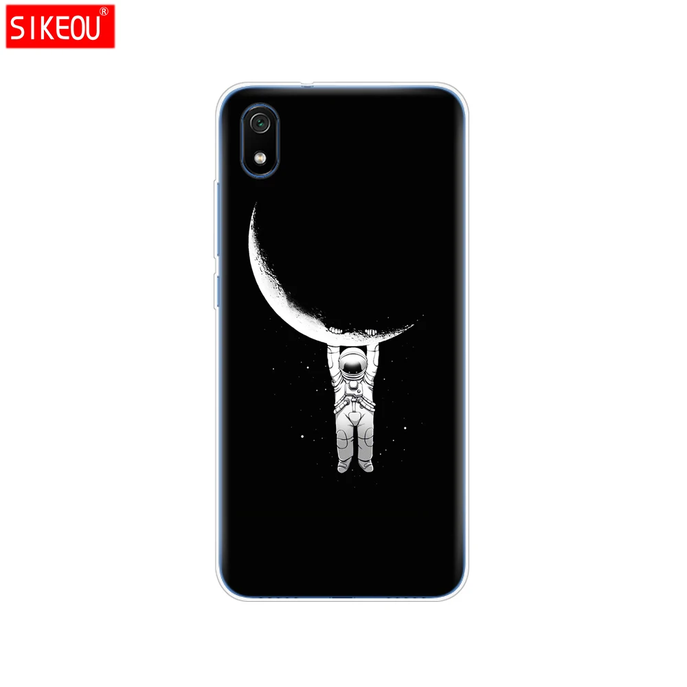Силиконовый чехол для xiaomi redmi 7a, чехлы с полной защитой, мягкая задняя крышка из ТПУ для redmi 7 a, бампер hongmi 7a, чехол для телефона - Цвет: 33758