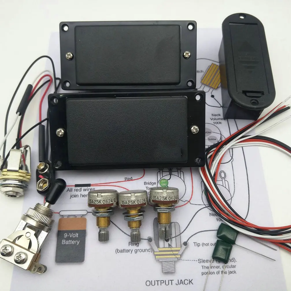 Звукосниматель для электрогитары активный звукосниматель металлические съемники+ установка сварочных чертежей
