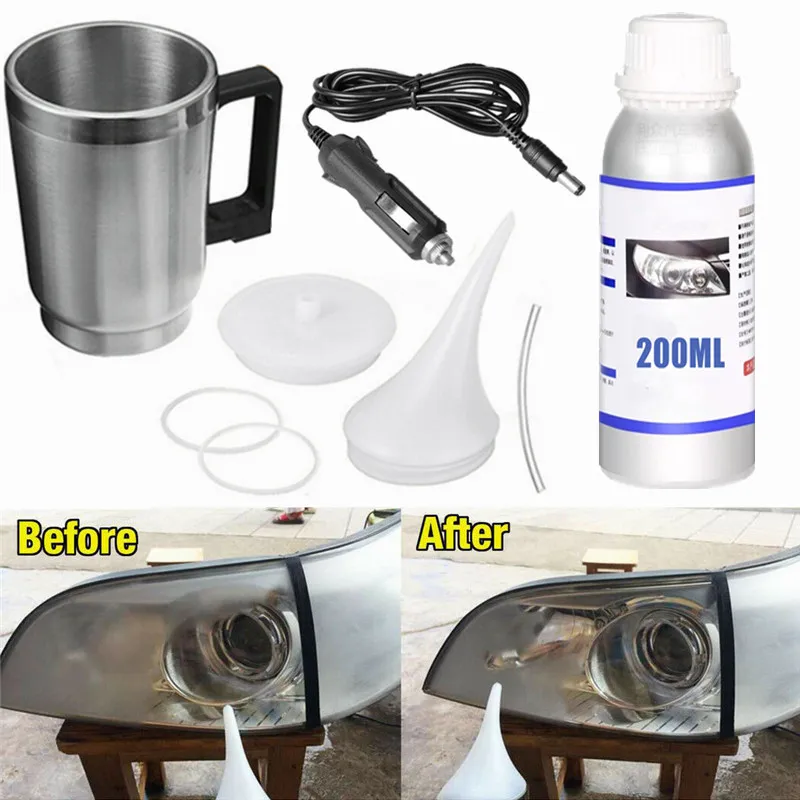 Headlight Restoration Repair Kit Liquid Polymer Chemical Polishing The
