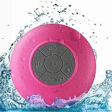 Shower Speaker Bluetooth Waterproof Water Resistant Hands-Free Portable Wireless Built-in Microphone Solid Suction Cup