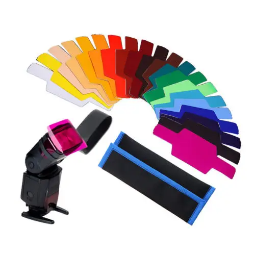Ex-Pro 12 Color Balance effect Gel filter flash Diffuser Kit for Speedlite Canon 