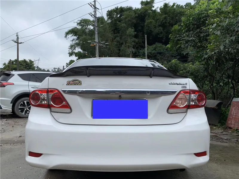 R style, спойлер из углеродного волокна corolla 2006-2013 для Toyota corolla, седан, Цветной Автомобильный спойлер, задний багажник, фиксированное крыло, хвост, аксессуары