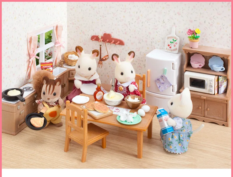 Sylvanian Families/игрушка Sylvanian Families, детский спальный костюм, игровой дом для девочек, игрушка-кукла, 4254