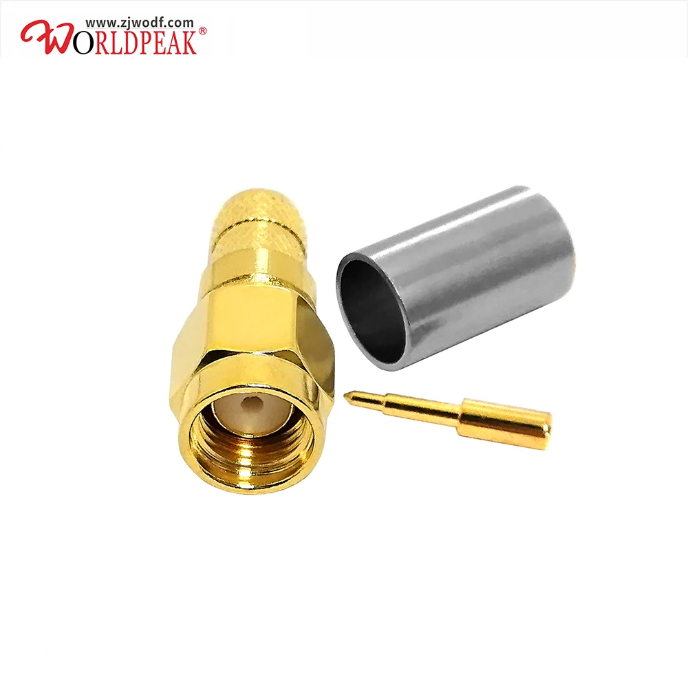 plug reta crimp rf conector para h155 cabo