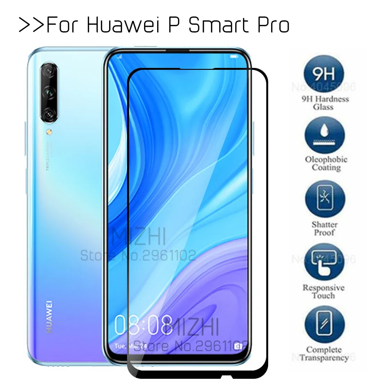 

protective glass psmart pro for huawei p smart pro 2019 plus 2021 tempered glas on huwei psmartpro stk-l21 screen protector film