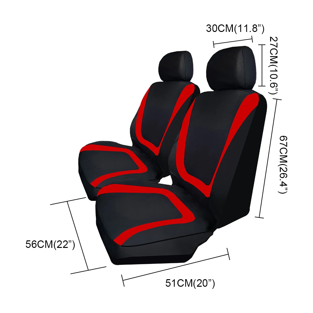 LEEPEE 4pcs/set Vehicle Seat Protector Automobiles Seat Covers Polyester Fabric Universal Fit Most Cars Car Seat Cover