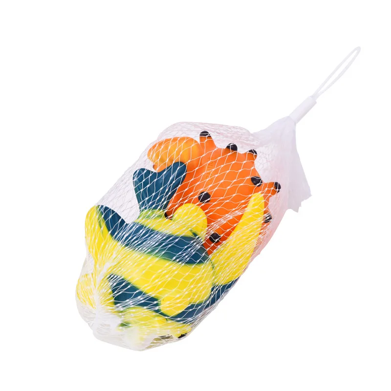 Model Ocean Animal Toys Cartoon Soft Silcone Tropical Fish Small Goldfish Model Toy Clown Fish Model
