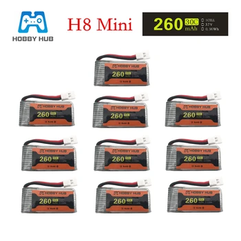 

Battery For JJRC H8 Battery 3.7V 260mAh Lipo Battery for H8 JJRC H8 Mini RC Quadcopter drone part wholesale JJRC Battery