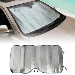 Универсальный Светоотражающий козырек для лобового стекла автомобиля из алюминиевой фольги, солнцезащитный козырек для лобового стекла D10