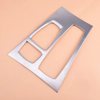 

CITALL Steel Silver Console Gear Shift Box Panel Cover Trim fit for BMW X5 X6 2008 2009
