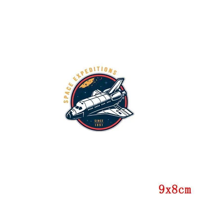 Alien Outer Space Rocket Astronaut Thermo Stickers On Clothes Diy Ufo Heat-sensitive Patches Iron On Transfers For Clothes - Color: TH1897