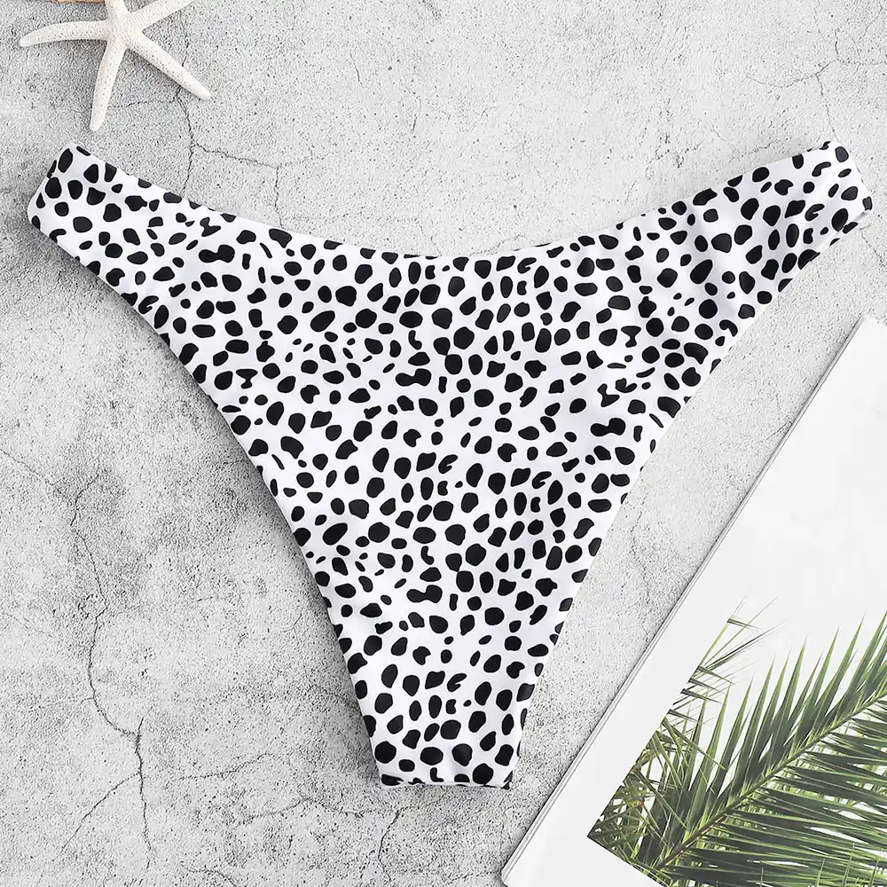 dalmatian print bikini bottoms