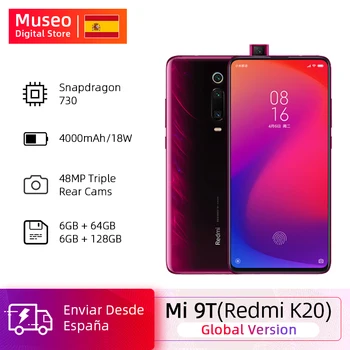 Перейти на Алиэкспресс и купить Глобальная версия Xiaomi Mi 9 T 9 T Redmi K20 6 ГБ 64 Гб Восьмиядерный Snapdragon 730 6,39 дюйма AMOLED камеры 48 МП 4000 мАч NFC