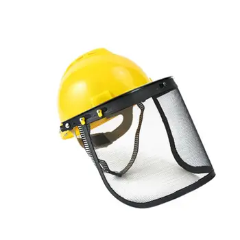 

New Protective Safety Face Shield With Mesh Visor Forestry Safety Helmet Logging Helmet Full Face Shield Protection Mask
