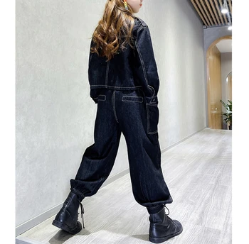 

Children's wear handsome personality spring and autumn jeans suit