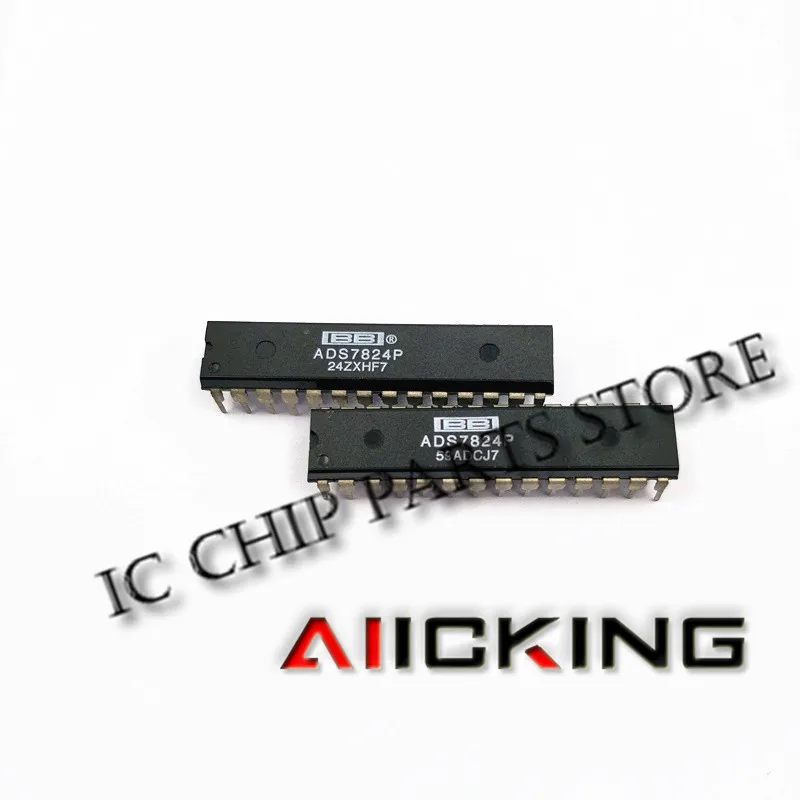2/PCS ADS7824P ADS7824 DIP28 Integrated IC Chip New original