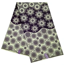 Дизайн хлопчатобумажная африканская ткань настоящий надежный нидерландский воск Африка Кванза набивной ситец 6 двор