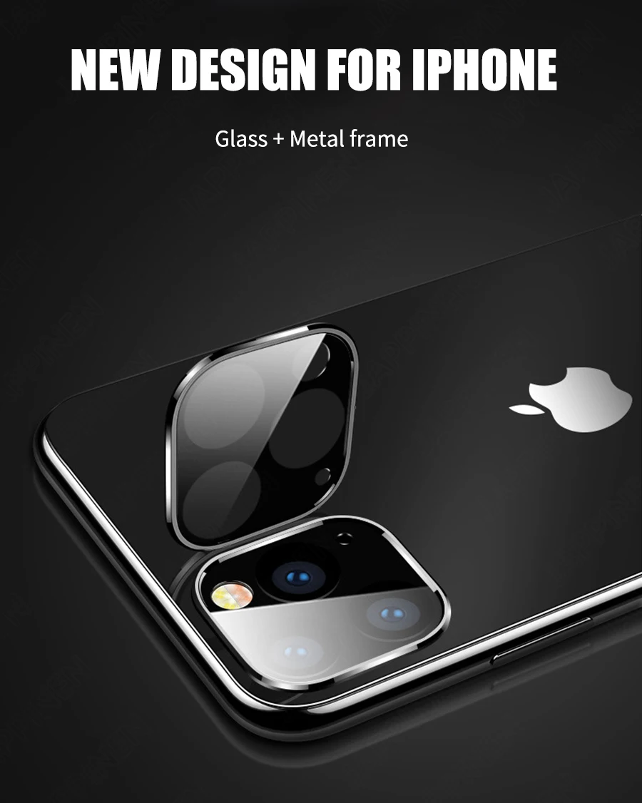 Полное покрытие для задней камеры, объектив из закаленного стекла для iPhone 11 Pro Max, металлический задний объектив, Защитная пленка для экрана для iPhone 11 Pro