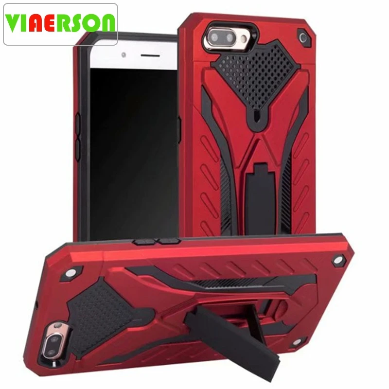

For OPPO A3S A5 F7 F9 F5 A73 F3 A77 Hybrid Armor Silicon Shockproof PC Stand Case For A83 A71 A59 A57 A39 A37 A33 Rugged Fundas