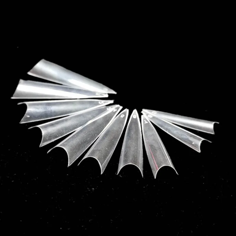 

600Pcs False Nail Tips 10 Sizes Nail Tips Stiletto French Acrylic Fake Nails ABS Tips Artificial Nail Art Tips