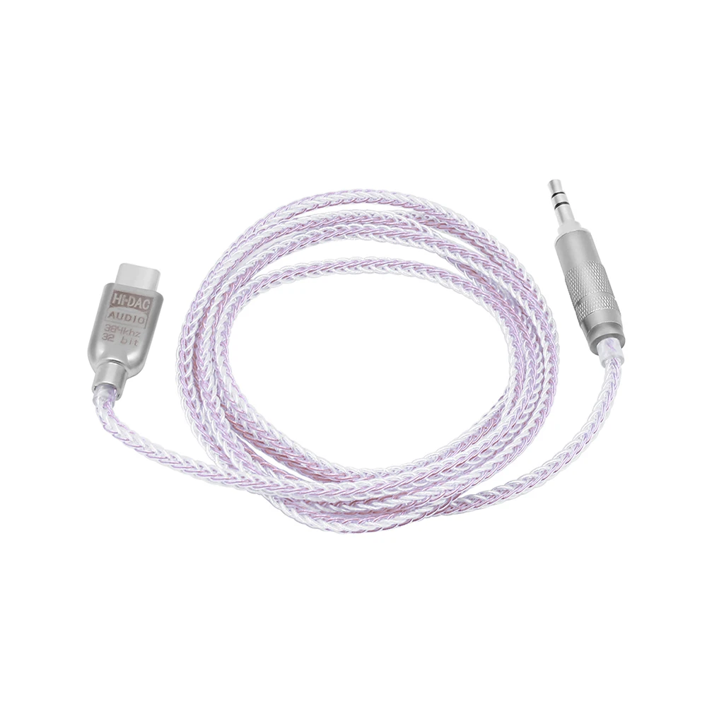 ALC5686 USB C до 3 5 мм Автомобильный Aux аудио кабель 1 2 м портативный DAC шнур 32bit384kHz Hifi для
