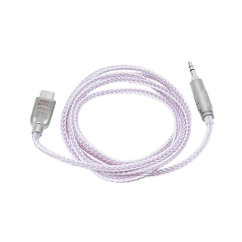 

ALC5686 USB C to 3.5mm Car Aux Audio Cable,1.2m,Portable DAC Cord,32bit384kHz Hifi for Sounds,Samsung S20 Plus Ultra,Note20 Mate