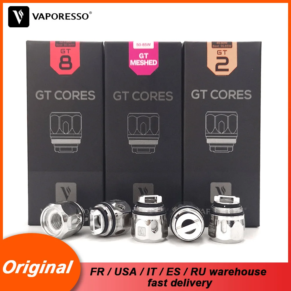 6 шт. оригинальный VAPORESSO GT2 GT4 GT6 GT8 GT сетчатый сердечник катушка для вейпа NRG SKRR S