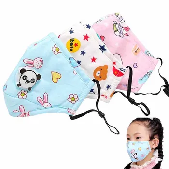 

Children Face Mouth mask Kids' Mask Baby Reusable Dustproof PM2.5 Pollution Respirator Cover Masks mascherina in Stock 2020