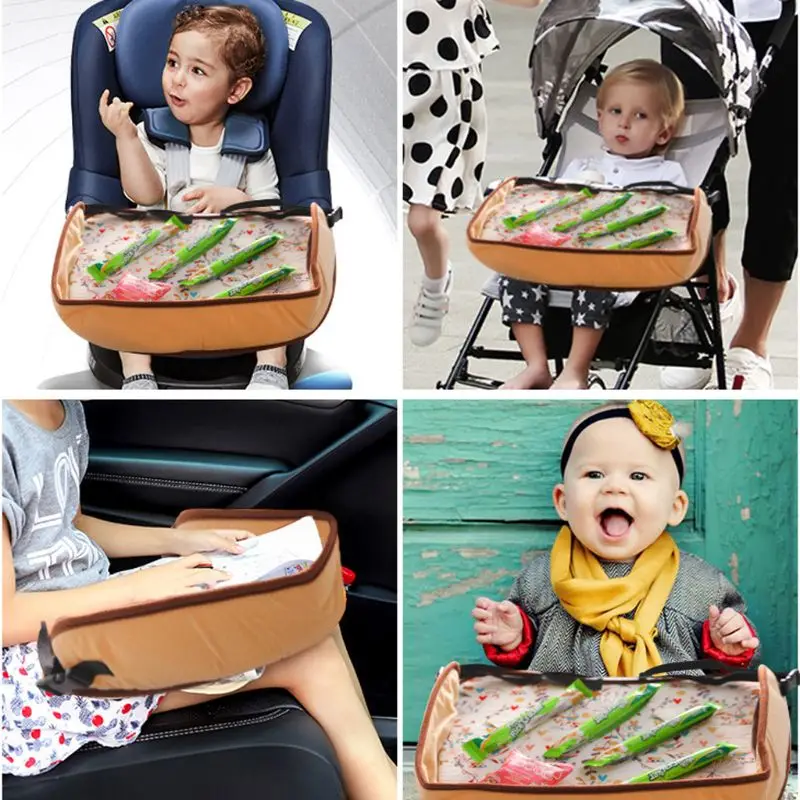 Водонепроницаемый детский подлокотник для сидения автомобиля коляска детская игрушка контейнер для еды стол детский портативный стол для автомобиля детский стол для хранения