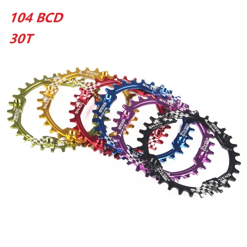 104 Bcd Bicycle Chainring Round Shape Narrow Wide 30t Mtb Chainring