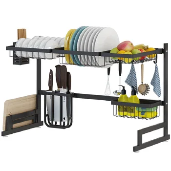 

New Kitchen Organizer Dishes Dryer Storage Rack Holder Kitchen Sink Sponge Holder Tableware Dinnerware Organizer Dryer Rack