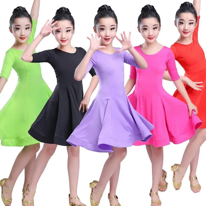 Carnival Girls Jazz Modern Ballroom Party Latin Dance Costume Child Dancing Dress Stage Wear for Dance Dress