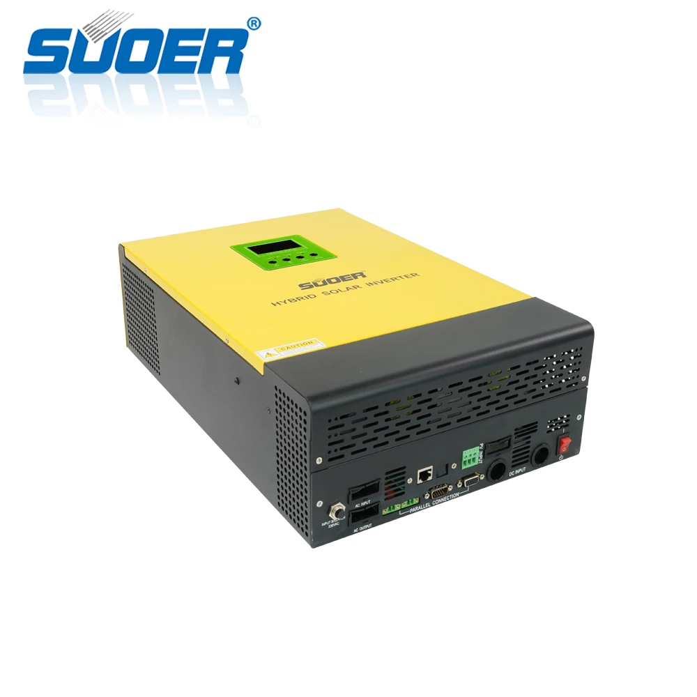 Suoer【Hybrid Inverter】 48V 230V 5 kva Гибридный солнечный инвертор от сети Встроенный MPPT Контроллер заряда(MPS-5K-48-PLUS
