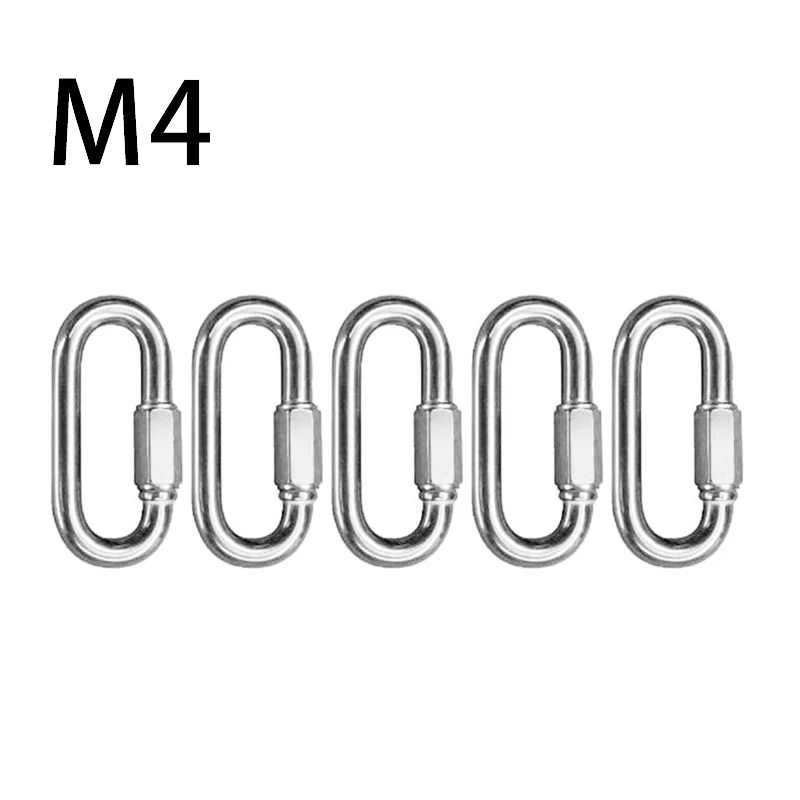 

Carabiner Quick Link Strap Connector Steel Chain Repair Shackle D-Shape Rigging For Dog Leash/camping/ Fishing/traveling