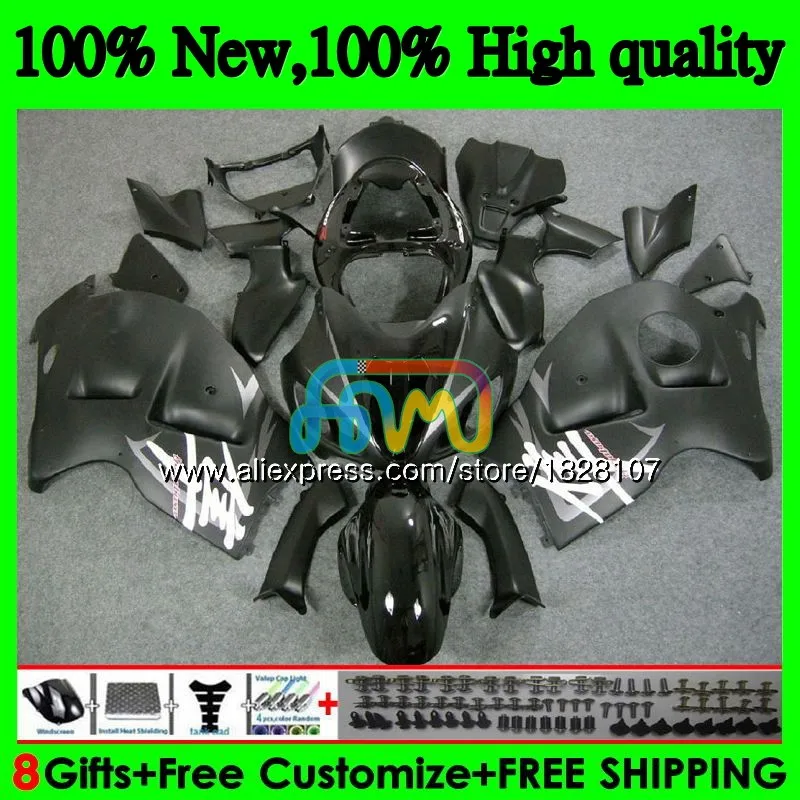 Корпус для SUZUKI Hayabusa GSXR 1300 GSXR1300 96 97 98 99 01 48BS. 17 GSXR-1300 1996 1997 1998 1999 2000 2001 матовый черный обтекатель - Цвет: No. 1