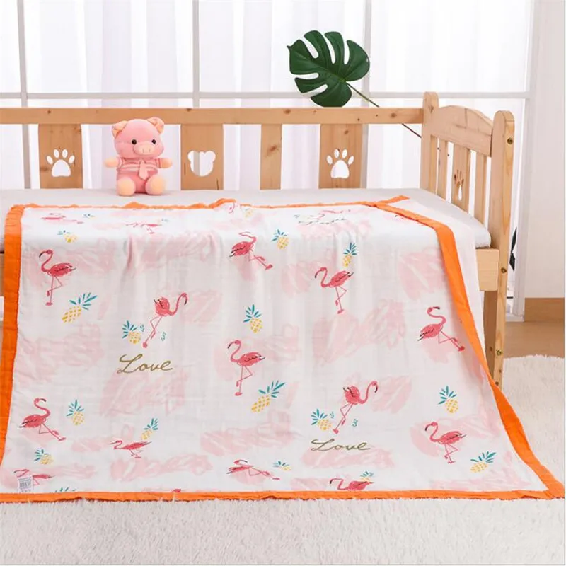 4 слоя бамбуковое волокно, мягкие летние муслиновые Одеяло динозавр для ребенка пеленать одеяло; Банное полотенце детское одеяло для новорожденных - Цвет: as picture