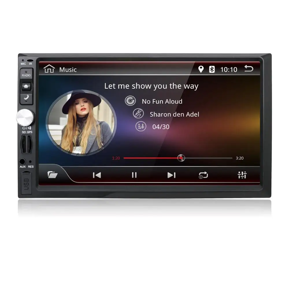 Автомагнитола 2 Din универсальная 7 дюймов 4 ядра без DVD Android 10 0 9 четырехъядерный