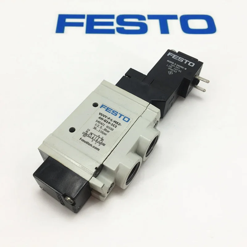 545421 VUVY-F-L-M52-AH-G14-1C1/3AC1 54542 545423 545427 545415 FESTO пневматические компоненты Соленоидный клапан VUVY серии - Цвет: 545421