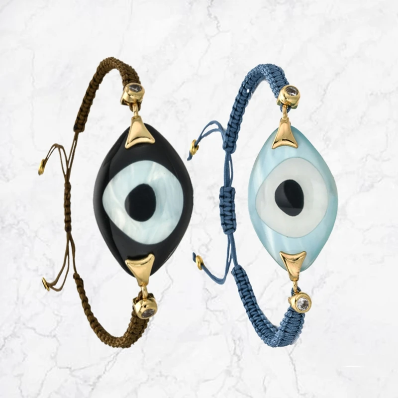 Турецкий Хрустальный Браслет evil Eye Pusera модные бусы из стекла и камней женские браслеты Bohe Bileklik веревка цепи ювелирные изделия