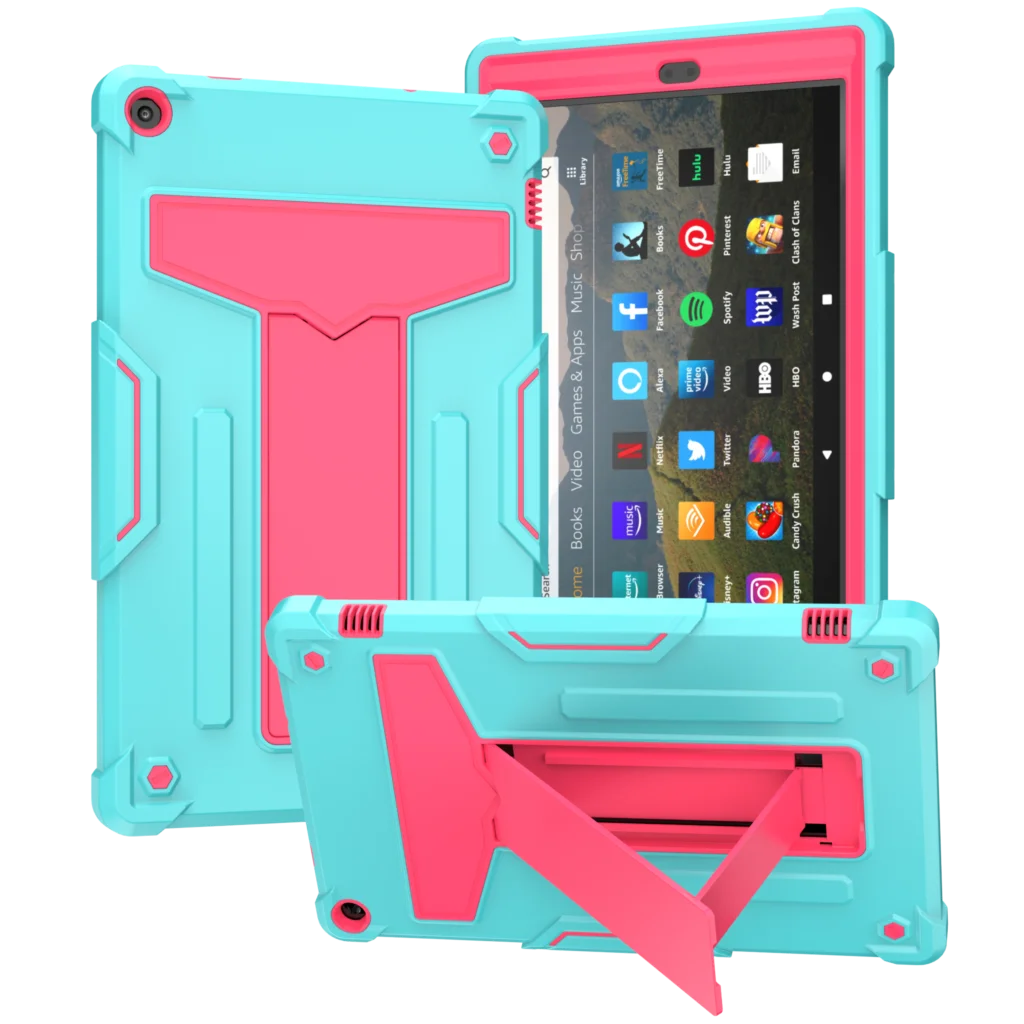 Custodia Per Armatura Per Amazon Kindle Fire Hd10 2021 2019 2017 Hd8 Hd10 Plus 2020 Custodia Rigida Antiurto Per Pc Resistente In Tpu