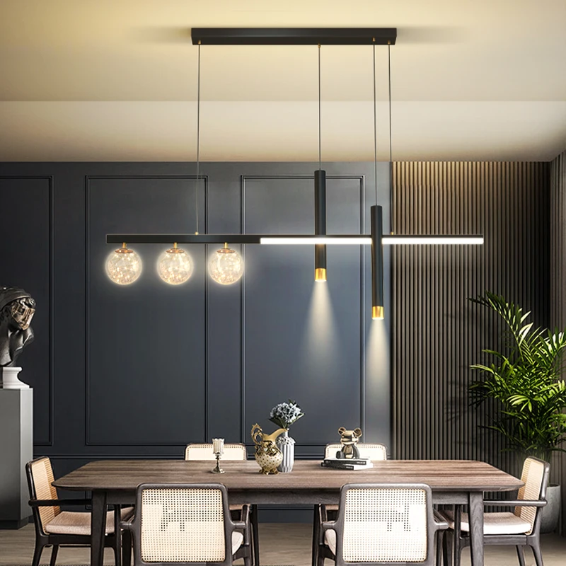 Современная простая светодиодная Люстра для ресторана подвесные светильники в
