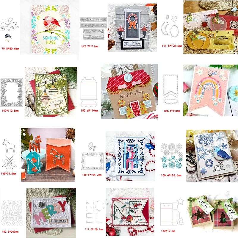

Foldable Bag House Alphabet Word Bird Horse Texture Metal Cutting Dies Scrapbooking Album Paper Diy Cards Crafts Embossing Dies