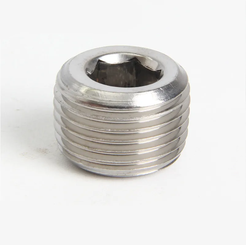 1/8'' - 2'' BSP Male Thread Inner Hexagon Plug 304 Stainless Steel DN6 - DN50 Water Pipe Fitting Joint Connector