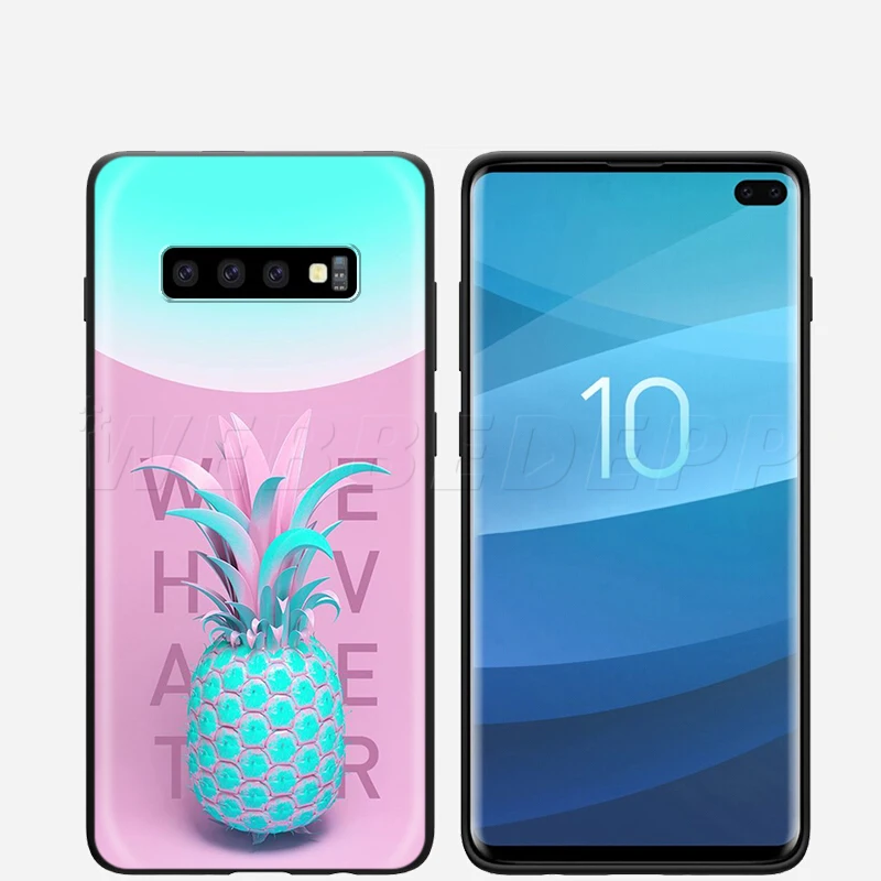 Webbedepp вкусные фрукта ананаса чехол для samsung Galaxy S7 S8 S9 S10 Edge Plus Note 10 8 9 A10 A20 A30 A40 A50 A60 A70