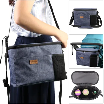 

Newborn Baby Care Cup Holder Bag Nappy Storage Bag Mommy Shoulder Bag Baby Diapers Mother Hanging Organizer Stroller Accessories