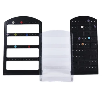

24/48/72 Holes Jewelry Display Stand Organizer Holder Plastic Earring Show Case