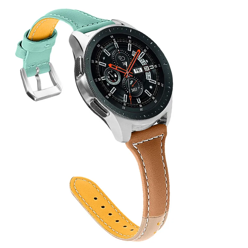 Для Galaxy Watch 46 мм ремешки gear S3 ремешки 22 мм кожаный ремешок Замена пряжки для samsung gear S3 Frontier классические часы