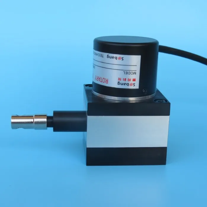  Pull Line Displacement Sensor Linear Encoder Gate Control Stage Lift 0-10V/4-20mA Pulse Output