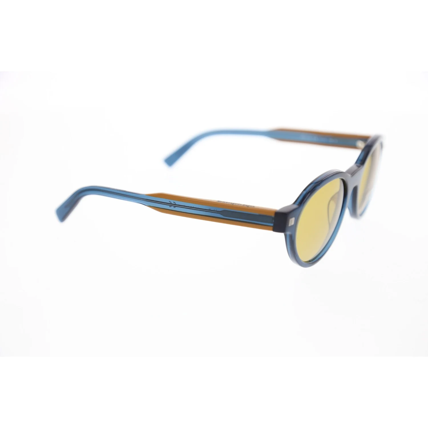 

Unisex sunglasses ez 0100 90e bone blue organic oval aval 51-20-145 ermenegildo zegna