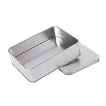 Мини металлическая жестяная Серебряная коробка для хранения Чехол Органайзер для денег Монета конфеты ключ 95AA